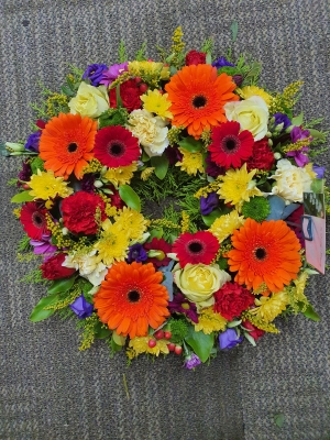 Colourful wreath