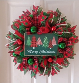 Merry Christmas wreath